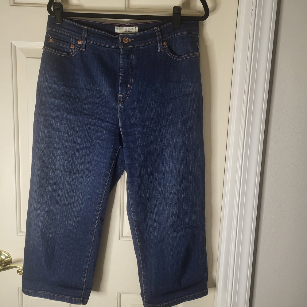 Levi's Perfectly Slimming 512 Women's Ankle & Cropped Jeans - Dark Blue - 12